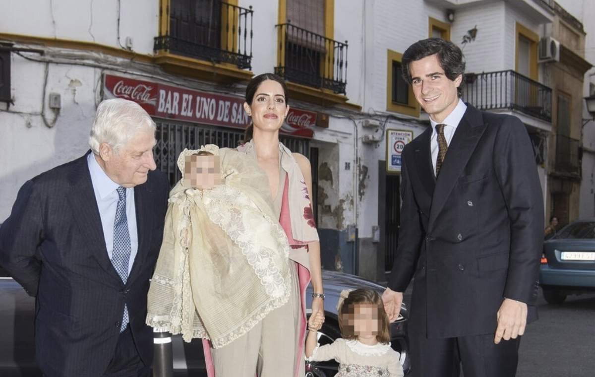 Sofía Palazuelo and Fernando Fitz-James baptize their daughter Sofía